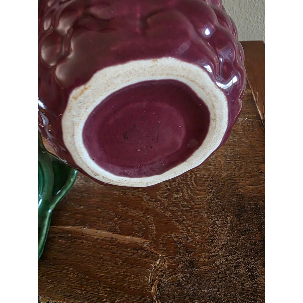 Vintage Ceramic Raspberry Lidded Jar Pink Fruit Canister Kitsch Decor 5" kitchen - Picture 6 of 8